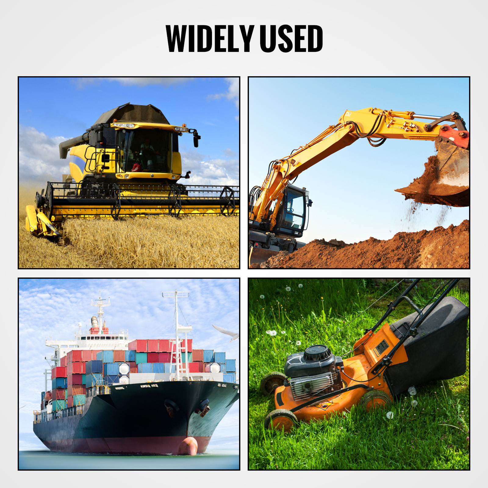 VEVOR portable diesel tank: combine harvester, excavator, cargo ship, and lawn mower. widely used.