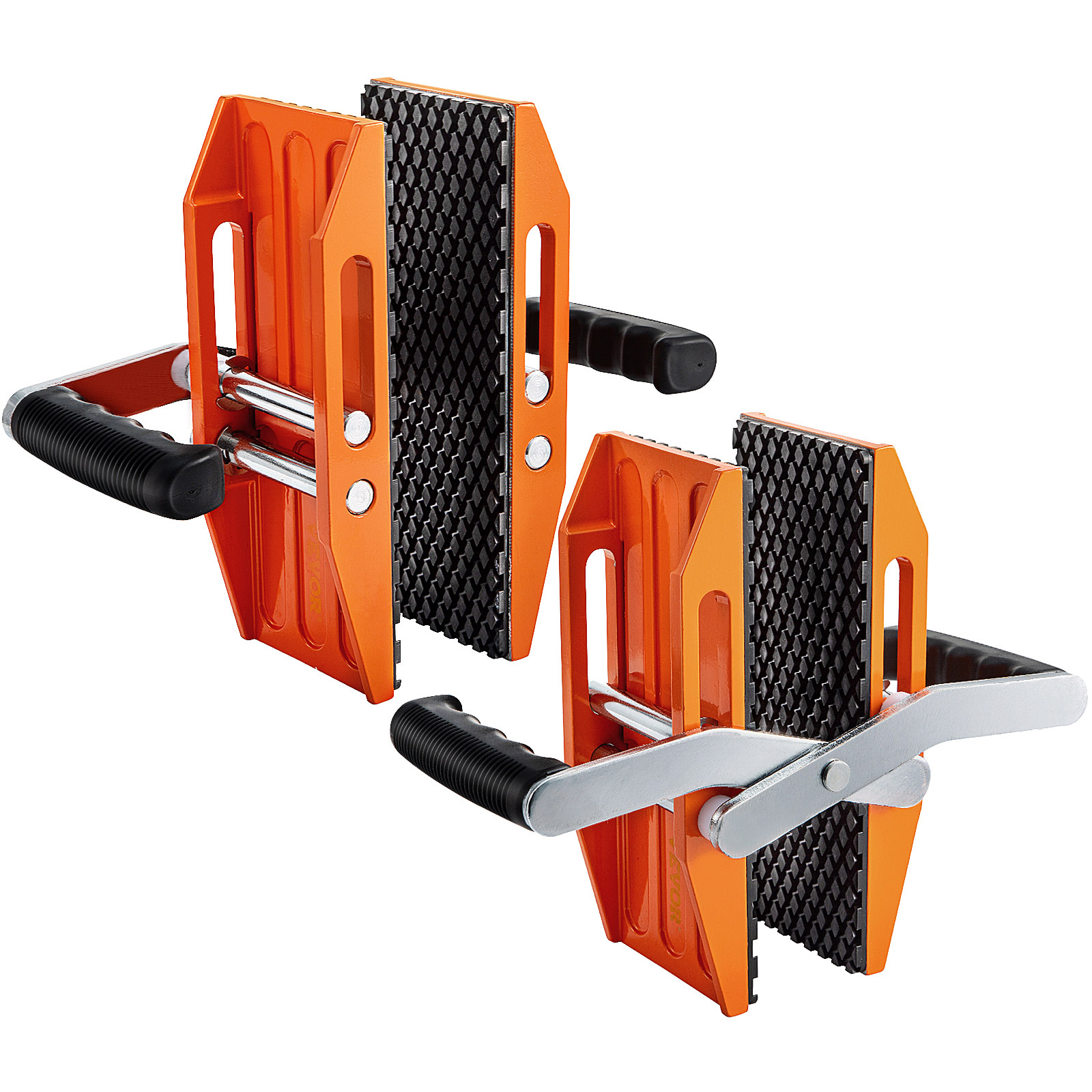 VEVOR granite lifting tools with ergonomic handles and anti-slip surface in orange and black.