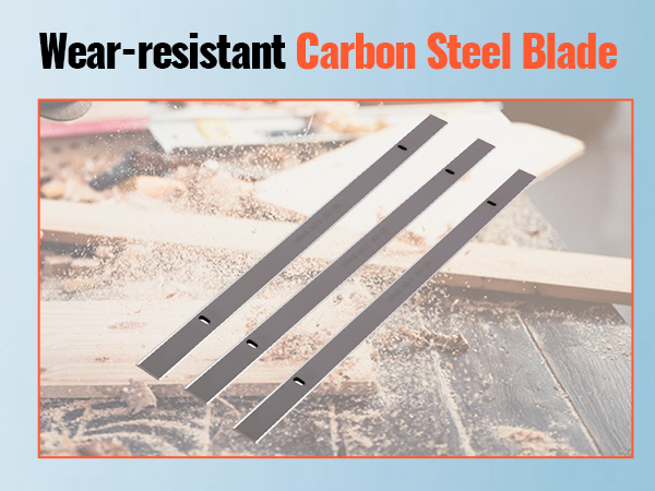 dėvėjimuisi atsparios anglies plieno geležtės VEVOR storis obliumi, idealiai tinka efektyvus medienos obliavimas.