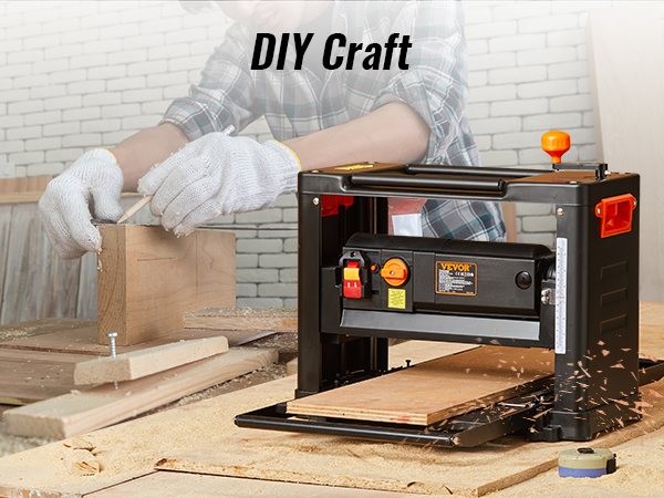 VEVOR storis obliumi dirbtuvių su "pasidaryk pats" amatų projekto ir pjuvenų sklaidos.