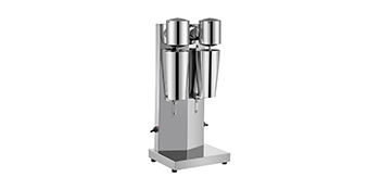 commercial-grade VEVOR milkshake maker with dual stainless steel blending cups.