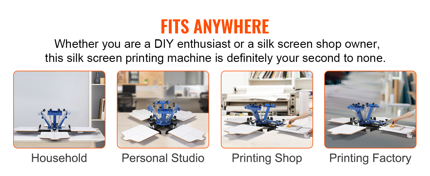 VEVOR sietspiedes iekārta mājsaimniecībai, personīgajai studijai, tipogrāfijām un tipogrāfijām.