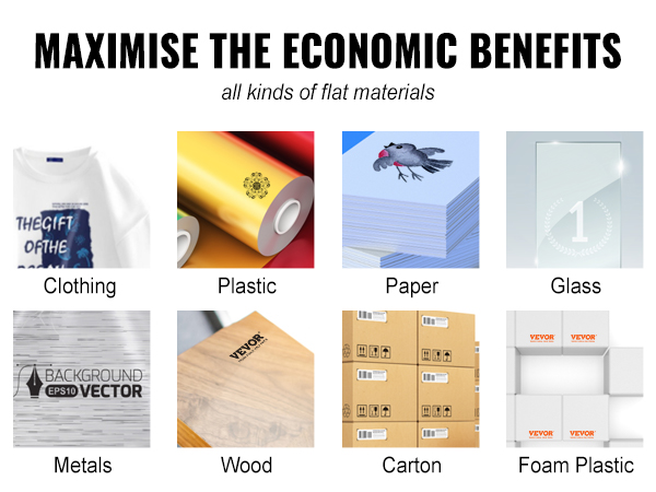 maximize economic benefits with VEVOR screen printing kit, suitable for clothing, plastic, paper, and more.