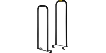 black VEVOR dolly converter with metal brackets and u-shaped handles.