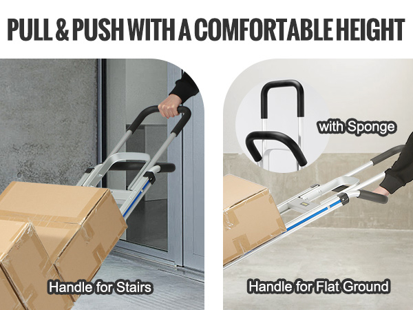 VEVOR laiptų alpinistinės krepšelį vežti dėžės su patogios rankenos, laiptų ir lygaus paviršiaus.