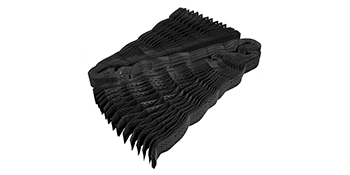 expanded VEVOR geo grid ground stabilization in black material.