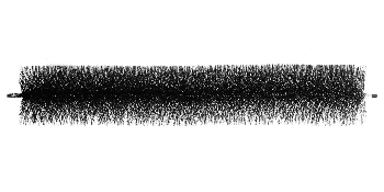 black VEVOR gutter guard brush with dense bristles for debris prevention.