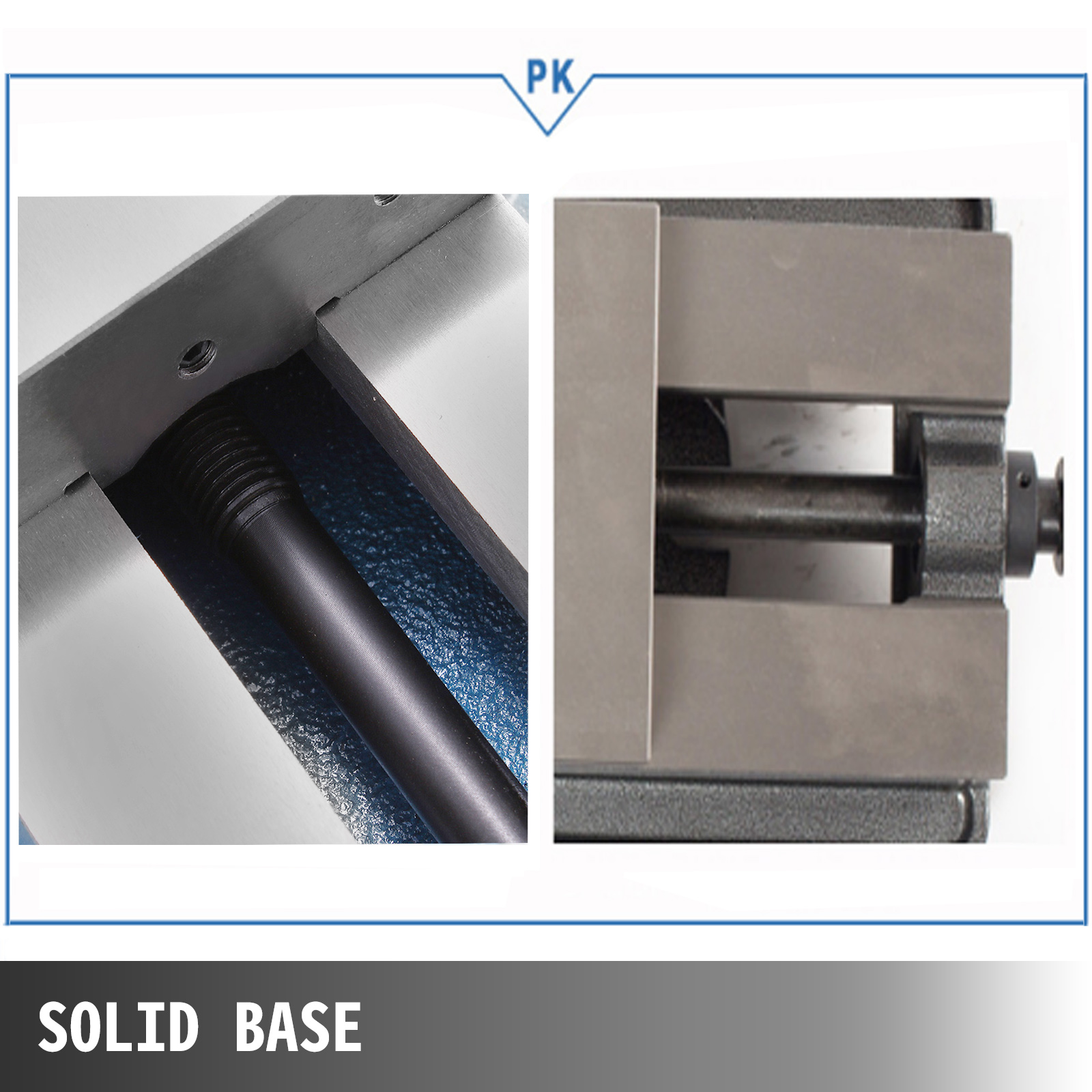 VEVOR milling vise with solid base and robust threaded spindle.