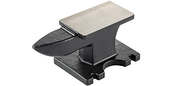 black VEVOR cast iron anvil with smooth steel top on a robust base.