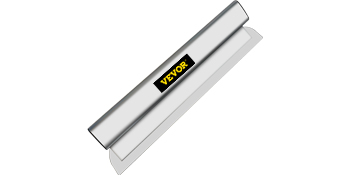 VEVOR skimming blade with a stainless steel body and ergonomic grip, ideal for smoothing plaster surfaces.