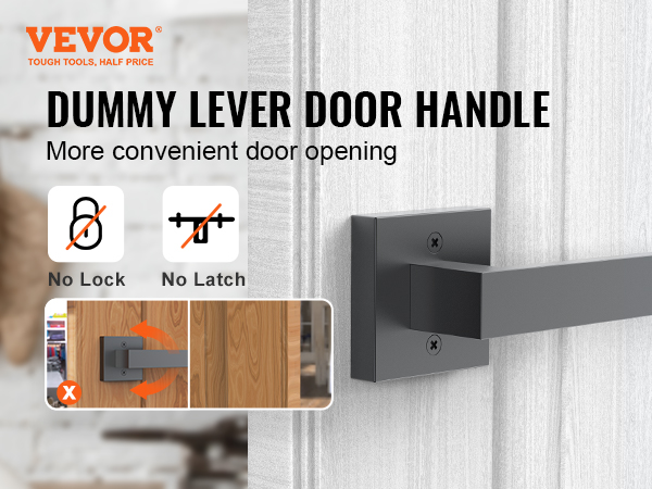 VEVOR dummy door lever, convenient handle without lock or latch for seamless door opening.