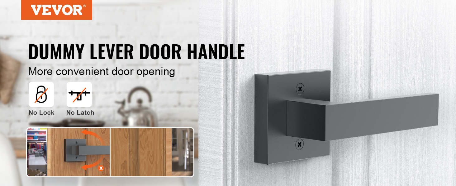 VEVOR dummy door lever, convenient handle without lock or latch for seamless door opening.
