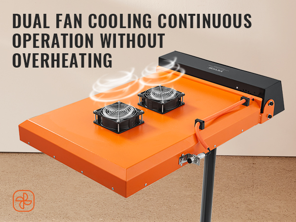 VEVOR flash dryer with dual fan cooling, ensuring continuous operation without overheating.