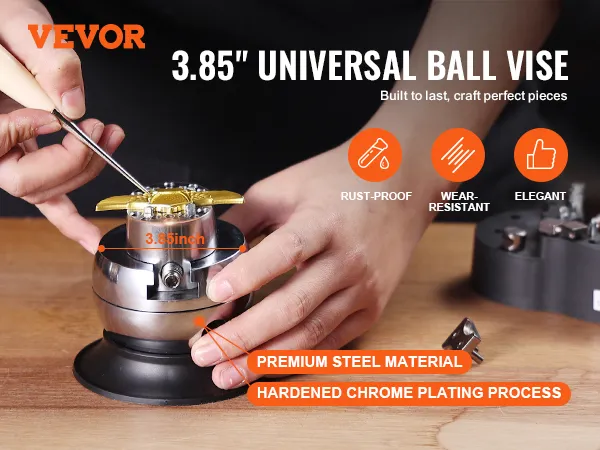 VEVOR kamuolys vizuoti, 3.85," universalus, pagaminti iš aukščiausios kokybės plieno, rūdžių įrodymas, ir dėvėti, atsparus vandeniui.