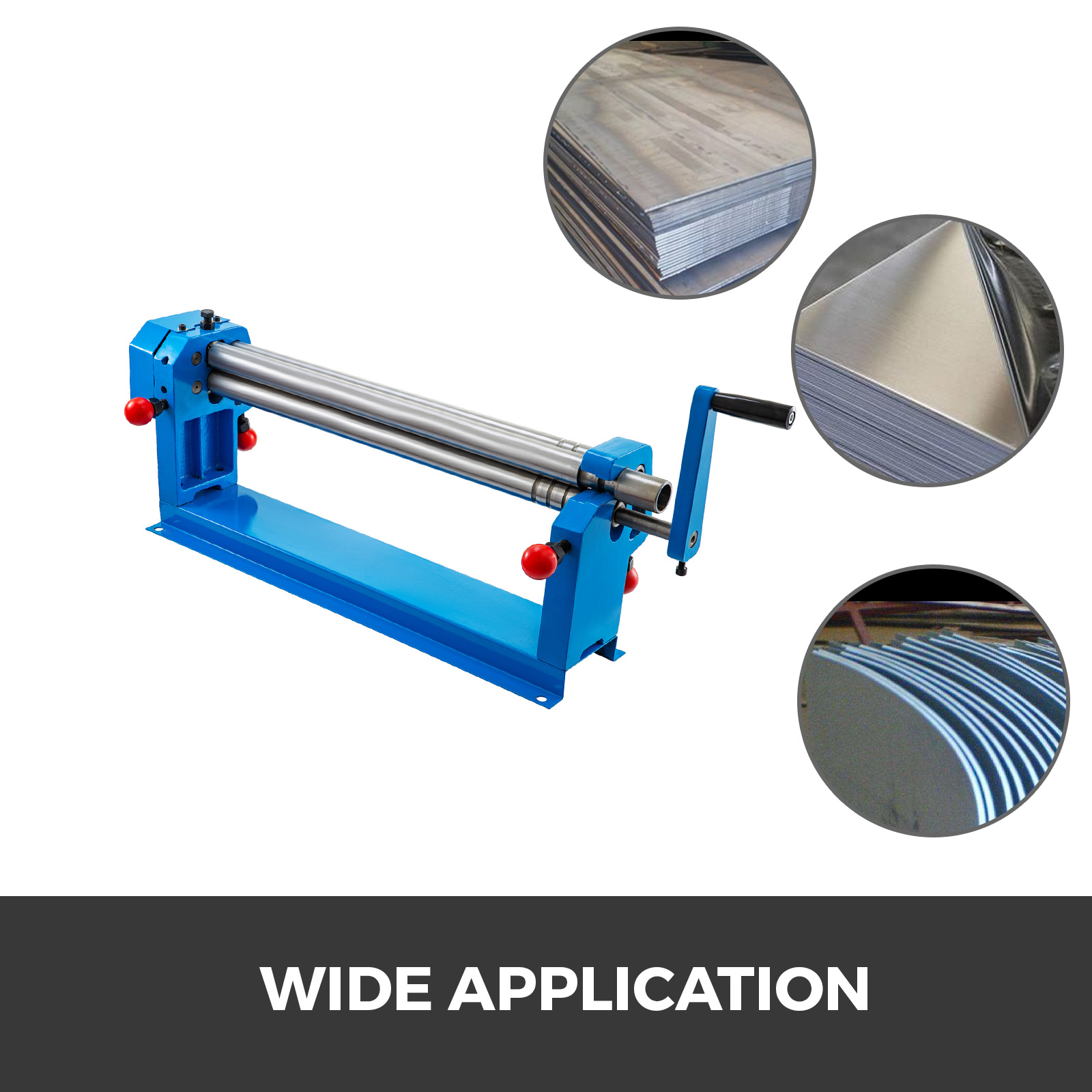 VEVOR slip roll machine for sheet metal forming with versatile applications.