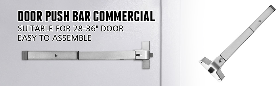 VEVOR panic exit device, commercial door push bar, suitable for 28-36" doors.