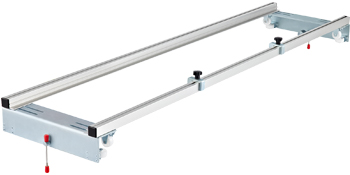 VEVOR router sled with adjustable aluminum rails and leveling knobs.