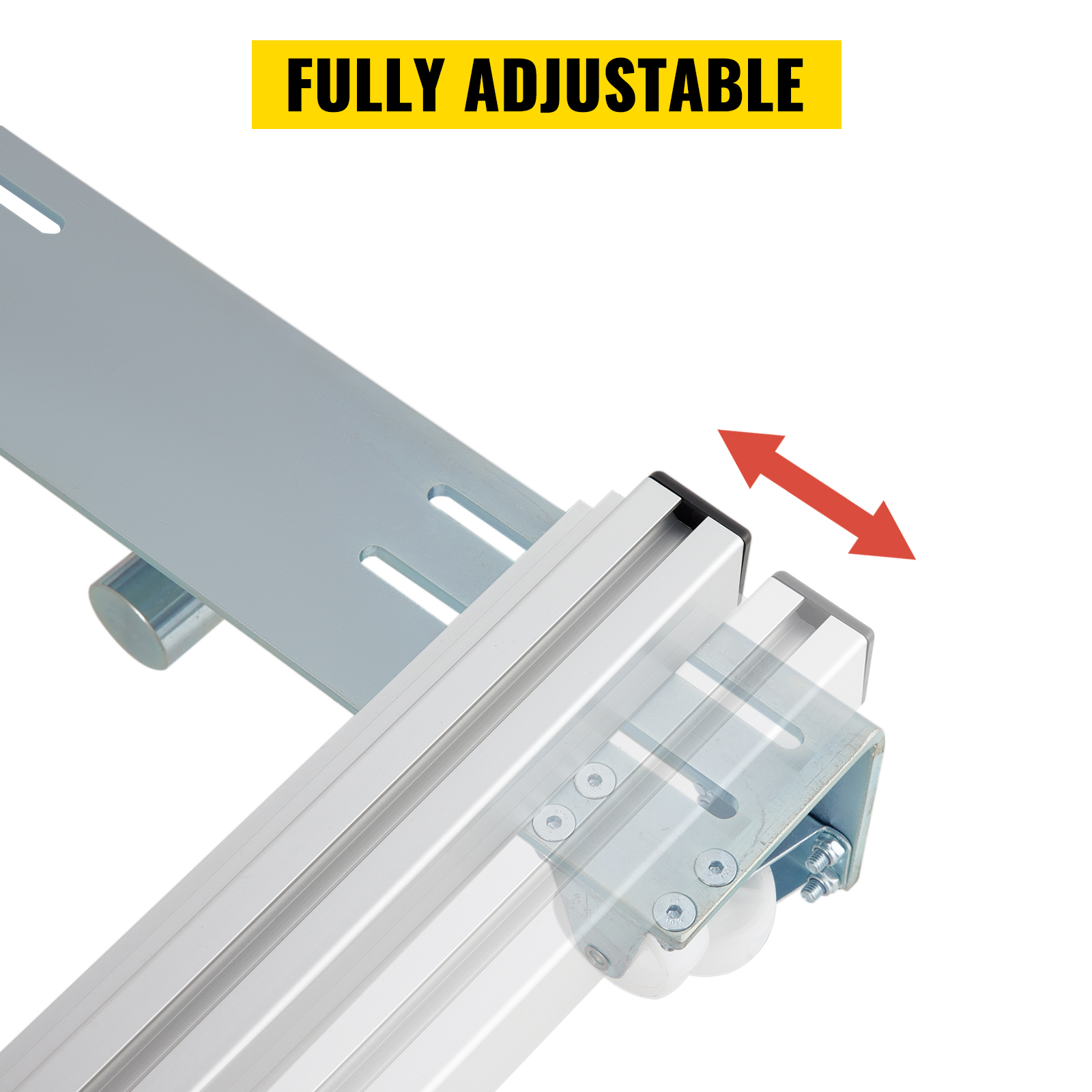 VEVOR router sled with fully adjustable aluminum rails and mounting bracket.
