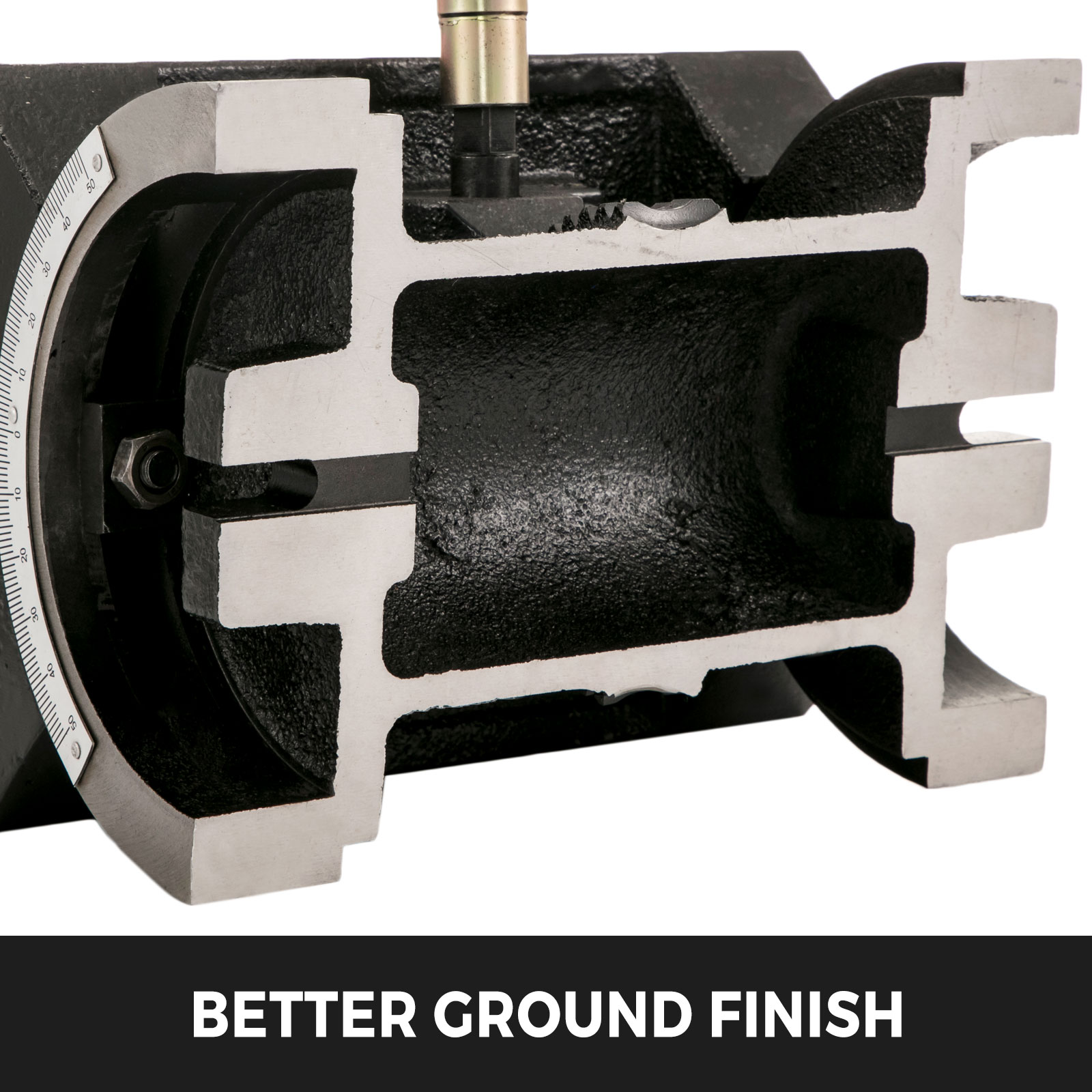 VEVOR tilting milling machine with precise calibration and improved ground finish.