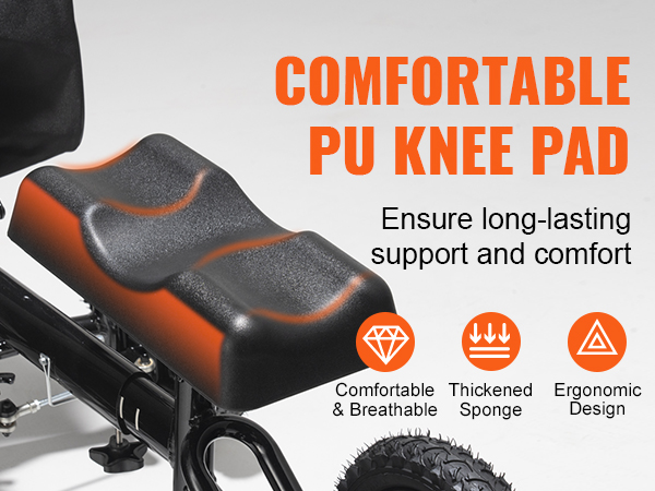 comfortable pu knee pad for VEVOR knee scooter, offering long-lasting support, ergonomic design, and breathability.