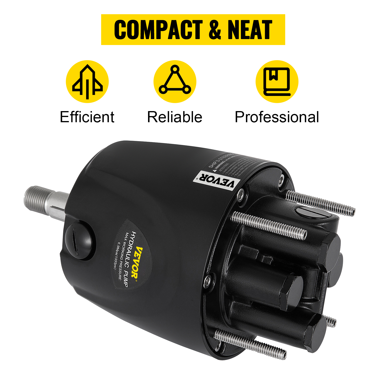 VEVOR hydraulic outboard steering kit, compact, efficient, reliable, professional.