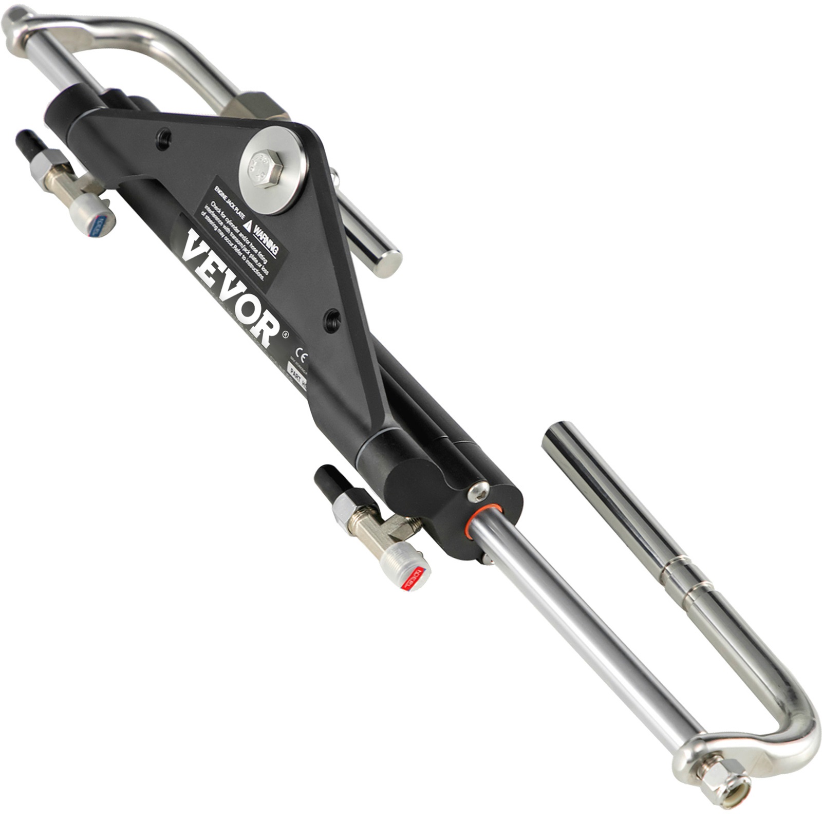 VEVOR hydraulic marine steering cylinder with stainless steel components.