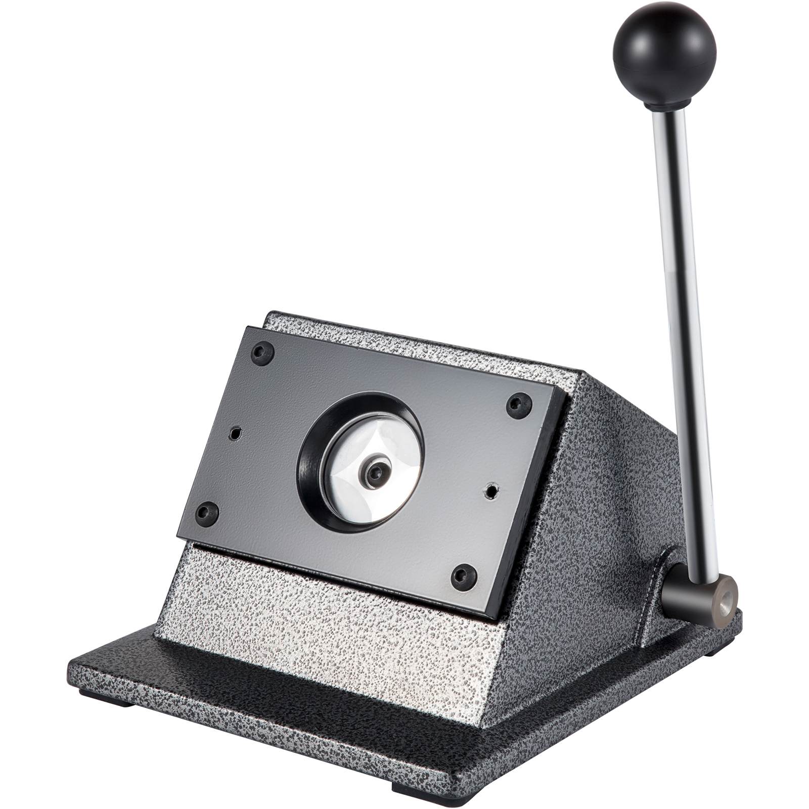 sturdy VEVOR graphic punch die cutter with metallic base and long handle.