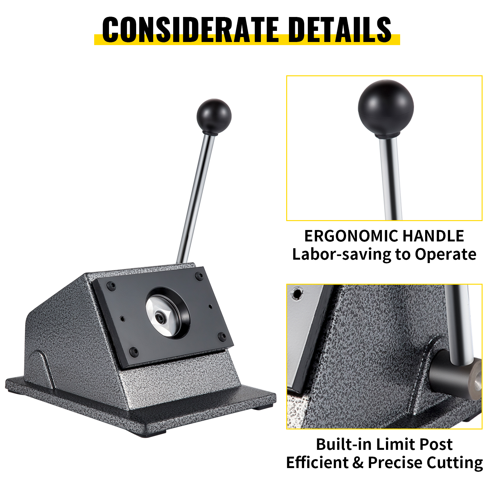 VEVOR graphic punch die cutter with ergonomic handle and precise cutting feature.