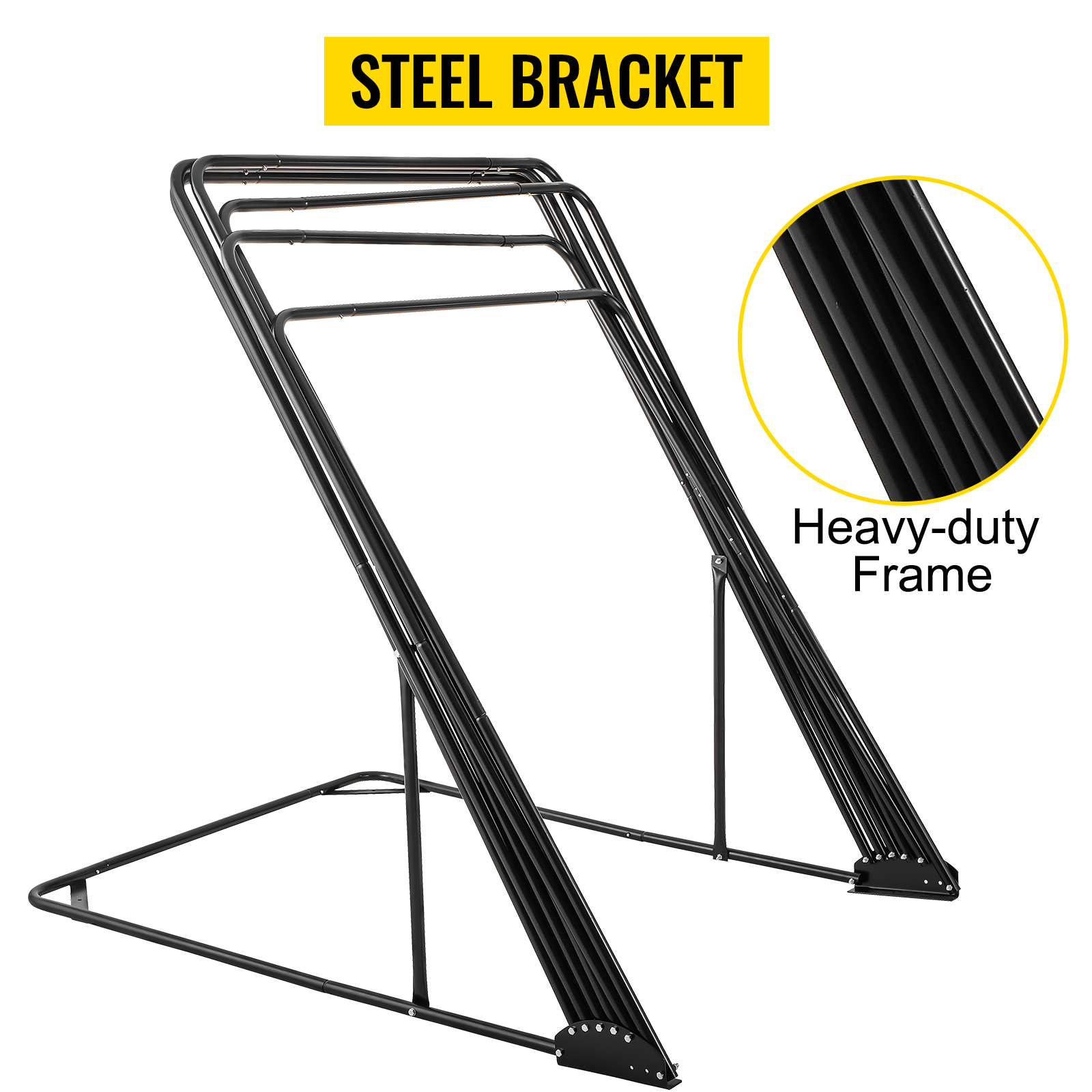 VEVOR motorcycle shelter with a steel bracket and heavy-duty frame.