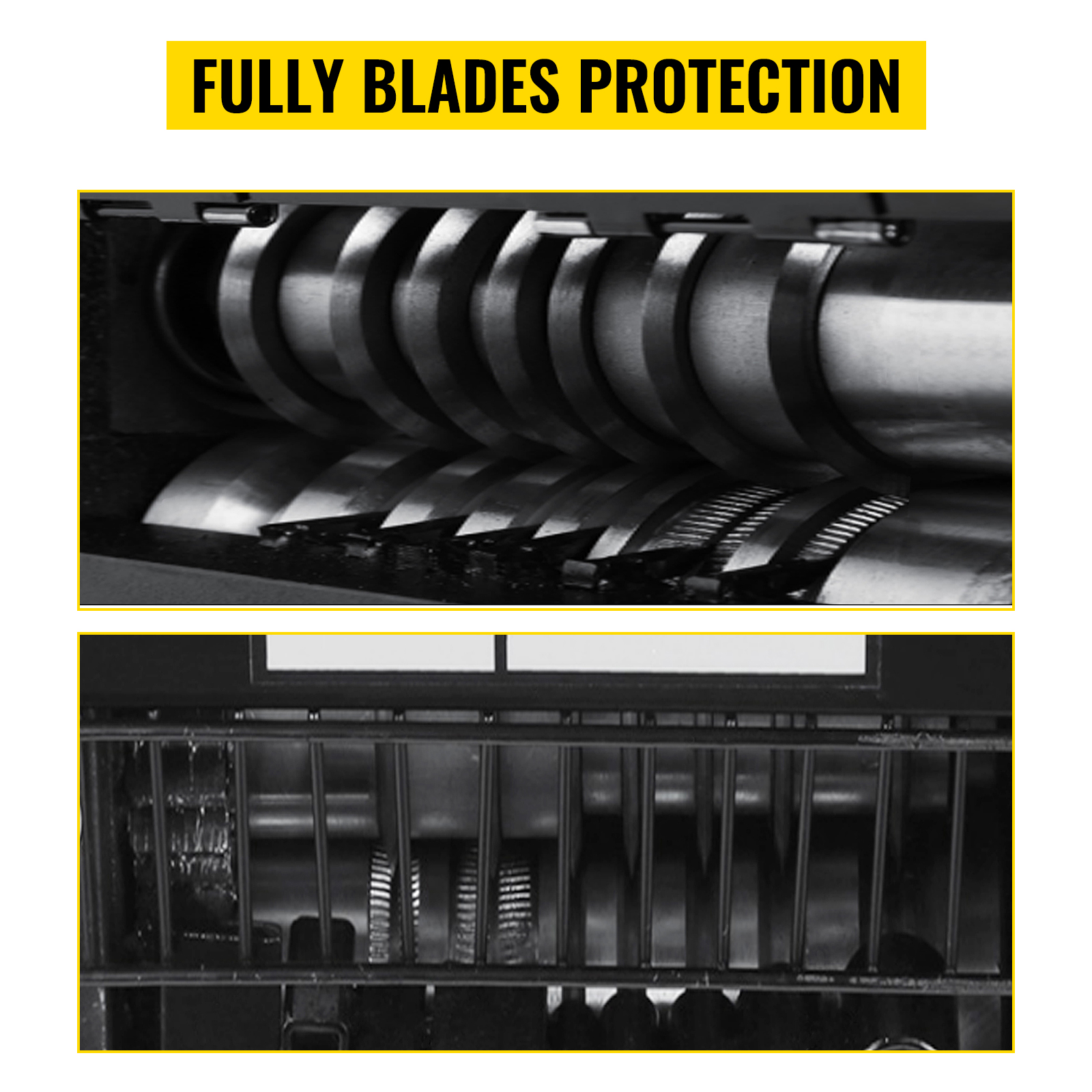 VEVOR wire stripping machine with fully protected blades for safe and efficient use.