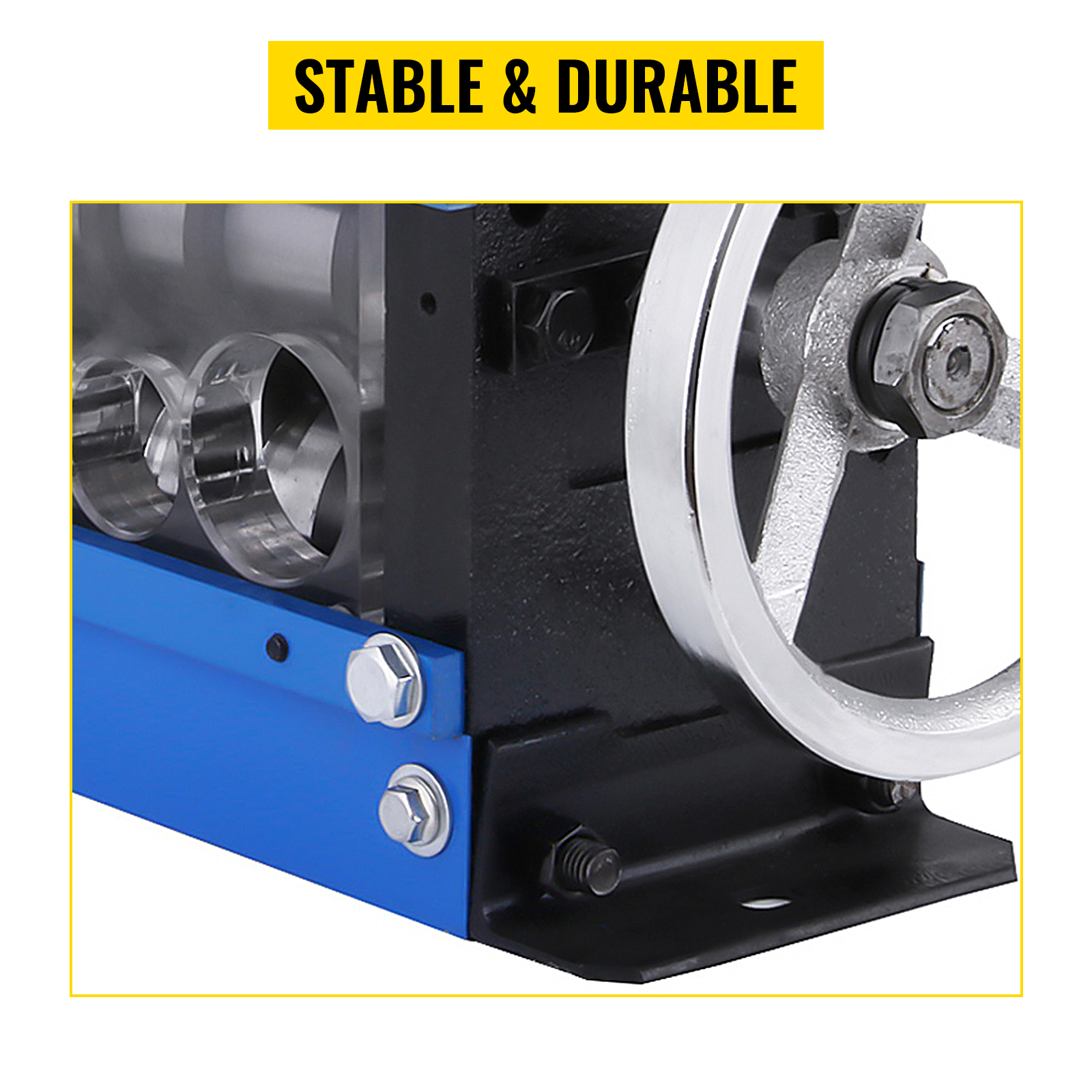 VEVOR wire stripping machine with a stable and durable design, close-up view.