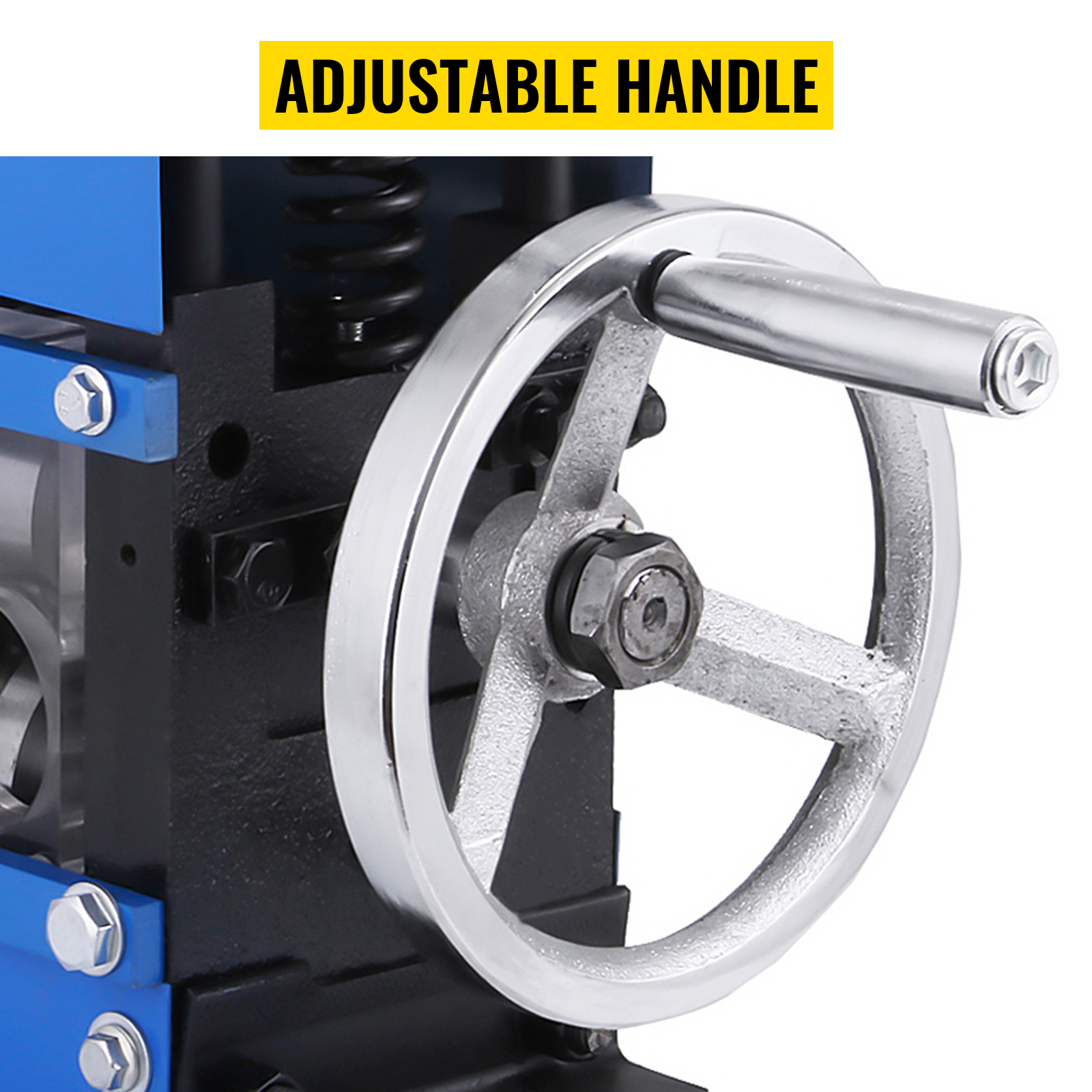 VEVOR wire stripping machine with adjustable handle for easy operation.