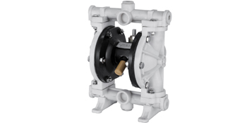 VEVOR air-operated double diaphragm pump in white and black with visible connectors.