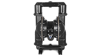 VEVOR double diaphragm pump in black with metal components and dual chambers.