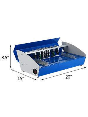 VEVOR electric creasing machine, blue, dimensions 8.5"x15"x20"