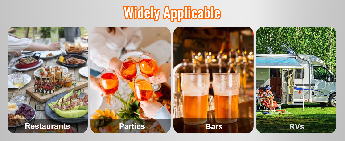 widely applicable VEVOR insulated beverage dispenser for restaurants, parties, bars, and rvs.