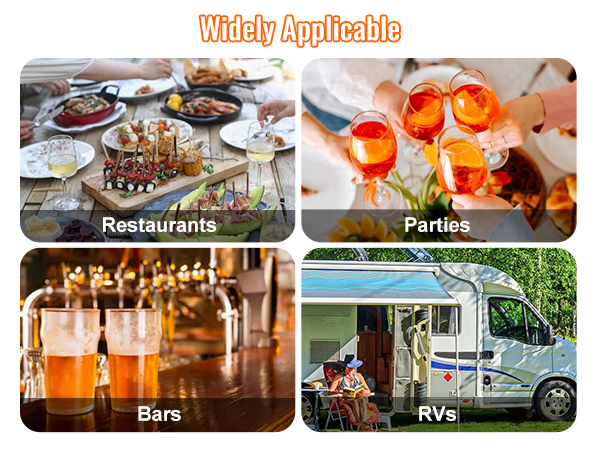 widely applicable VEVOR stainless steel beverage dispenser for restaurants, parties, bars, rvs.