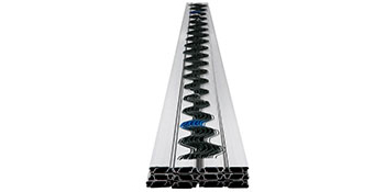 VEVOR greenhouse spring lock channel with aluminum profile and wavy springs.