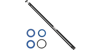 black VEVOR hydraulic cylinder with blue and black seals set.
