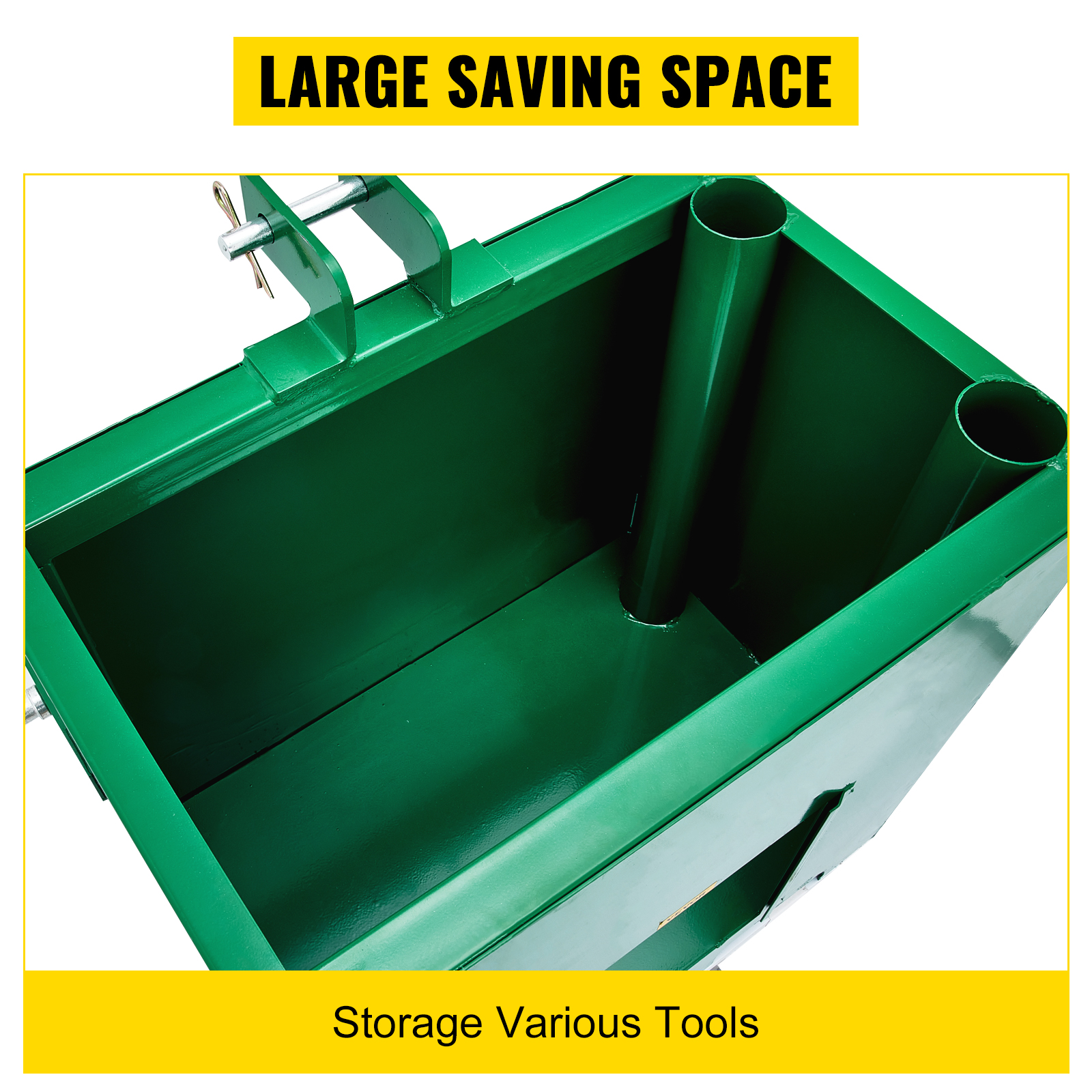 VEVOR 3 point ballast box with large saving space for tool storage