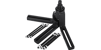 black VEVOR crankcase splitter with screws on white background.