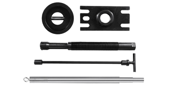 VEVOR gimbal bearing installer tool with multiple black and silver components laid out