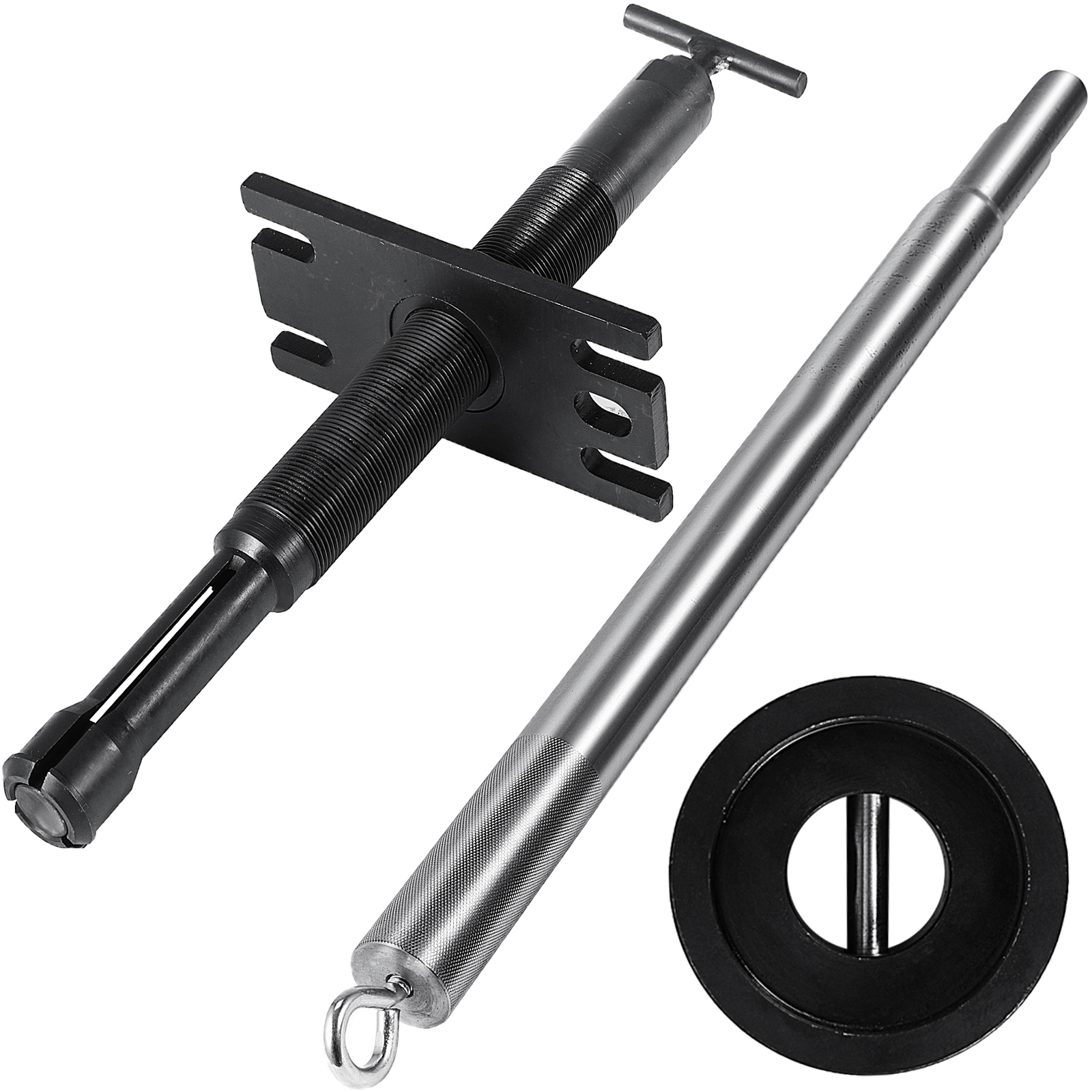 VEVOR gimbal bearing installer tool set with handle, threaded rod, and ring adapter.
