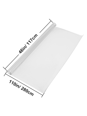 VEVOR clear table protector, 46in/117cm x 110in/280cm, rolled sheet.