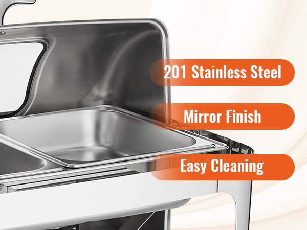 Форма для натирания VEVOR изготовлена из нержавеющей стали 201, имеет зеркальную отделку и прост в уходе.