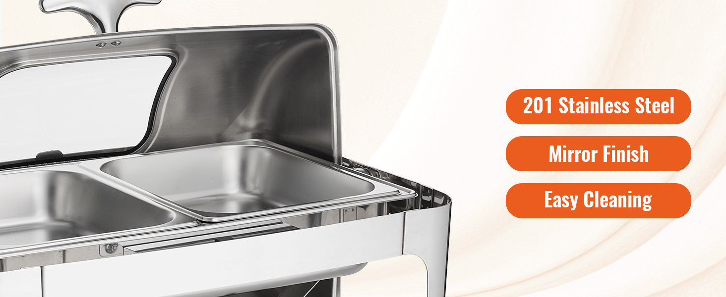 Форма для натирания VEVOR изготовлена из нержавеющей стали 201, имеет зеркальную отделку и прост в уходе.