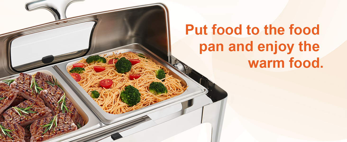 Блюдо для запекания VEVOR с пастой и стейком, с крышкой из нержавеющей стали и формочками для еды.