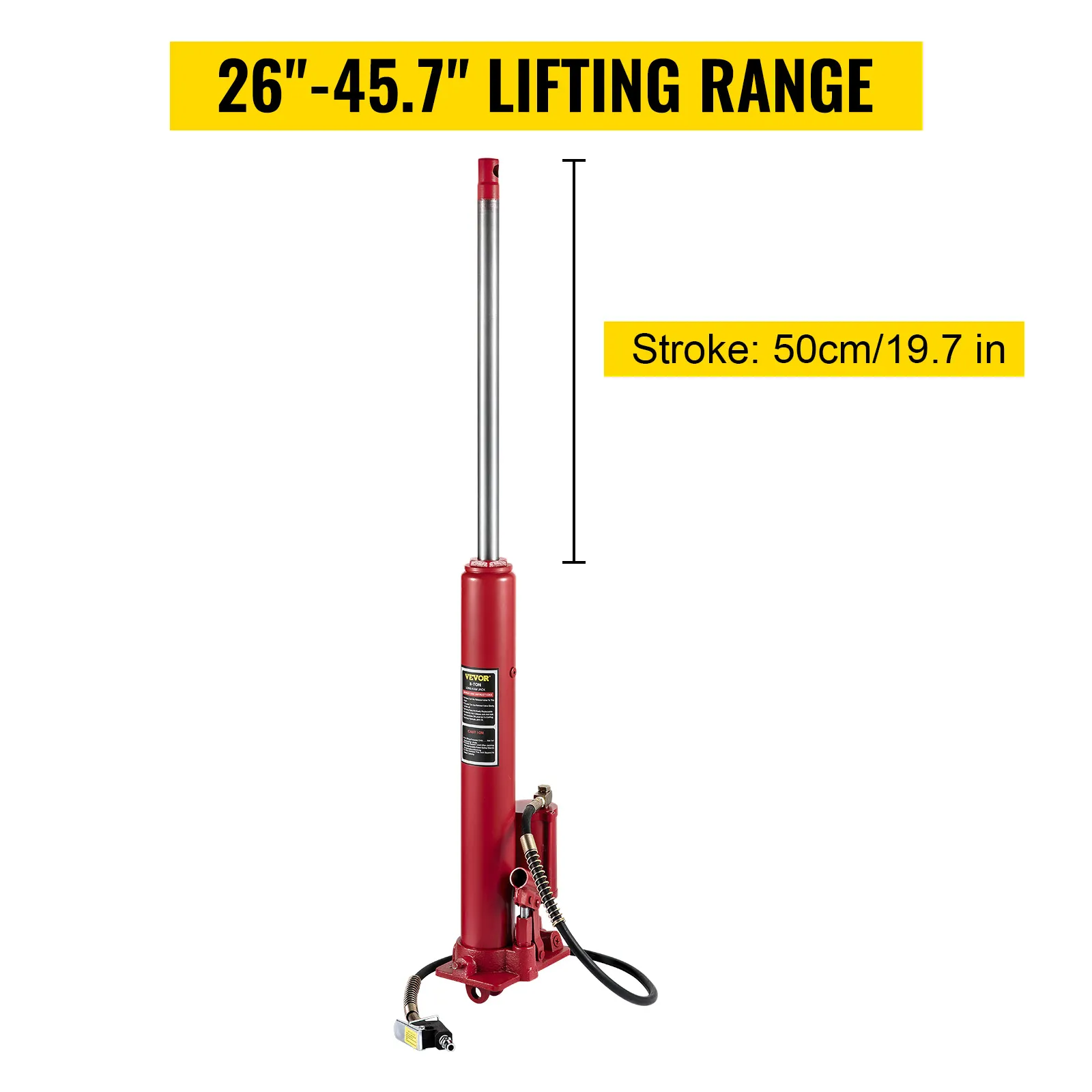 VEVOR hydraulic long ram jack, 26