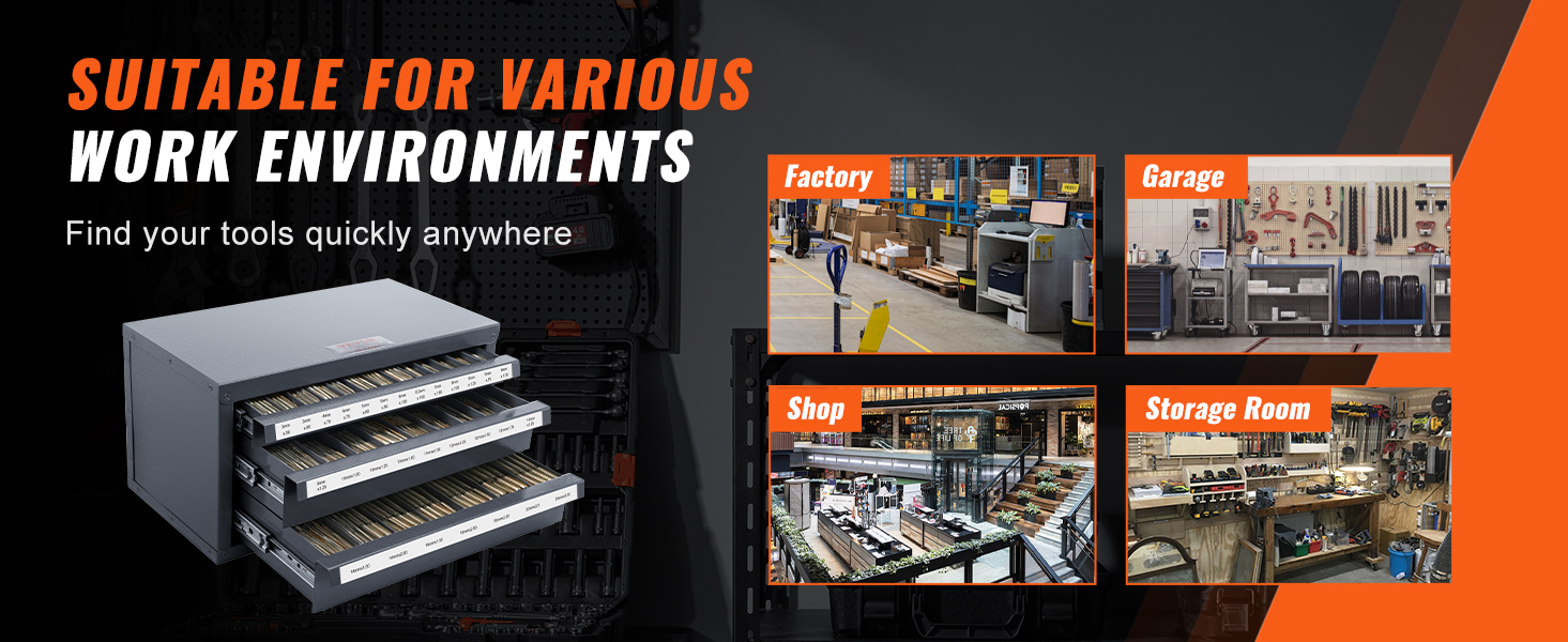 VEVOR tap dispenser cabinet for factory, garage, shop, and storage room organization.