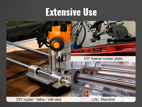 extensive use of VEVOR cnc router linear rail set in diy projects and cnc machines.